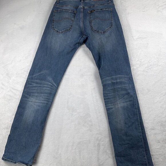 Lee Straight Leg Jeans Mens Size 32X32 Extreme Motion Slim Fit 102018456 Blue - Picture 2 of 12